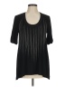 Per Se Black Short Sleeve Top Size 8 - photo 1