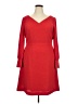 Ann Taylor 100% Polyester Solid Red Cocktail Dress Size 18 (tall) - photo 1