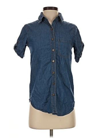 Girl Krazy Short Sleeve Button-Down Shirt (view 1)