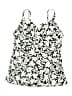 Lands' End Print Ivory Swimsuit Top Size 12L - photo 1