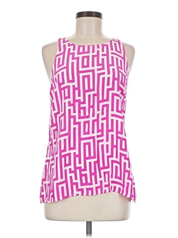 Britt Ryan Sleeveless Silk Top (view 1)