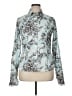 Etcetera Print Teal Long Sleeve Blouse Size 14 - photo 1
