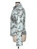 Etcetera Print Teal Long Sleeve Blouse Size 14 - photo 5