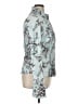 Etcetera Print Teal Long Sleeve Blouse Size 14 - photo 4