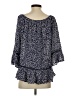 Democracy 100% Rayon Blue 3/4 Sleeve Blouse Size S - photo 2