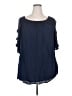 C established 1946 100% Rayon Blue 3/4 Sleeve Blouse Size 18 - photo 1
