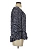 Democracy 100% Rayon Blue 3/4 Sleeve Blouse Size S - photo 4
