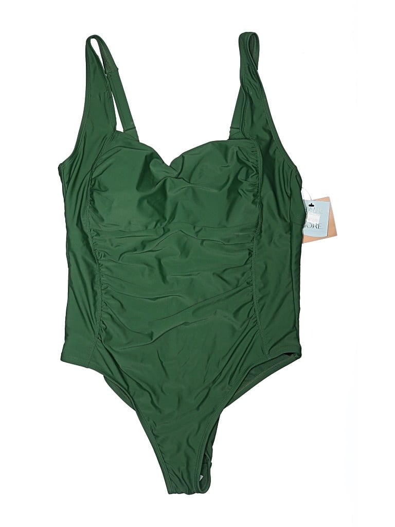Pre-owned Shade & Shore One Piece Swimsuit In Green