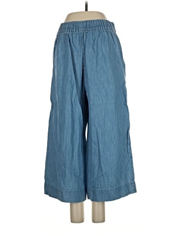 Madewell Chambray Huston Pull-On Crop Pants (view 2)