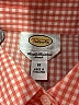 Talbots Checkered-gingham Orange 3/4 Sleeve Button-Down Shirt Size 16 - photo 7