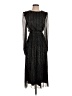 Jessica Howard 100% Polyester Metallic Black Cocktail Dress Size S (estimated) - photo 1