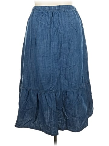 Woman Within Denim Skirt (view 2)