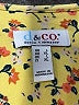 D&Co. Yellow Short Sleeve Blouse Size XL - photo 7