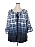Avenue Blue 3/4 Sleeve Blouse Size 18 Plus - photo 1