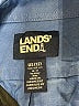 Lands' End 100% Cotton Blue Long Sleeve Button-Down Shirt Size 12 - photo 3
