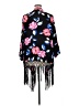 HADES 100% Rayon Black Kimono Size 1X - photo 2