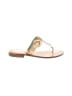 Lambertson Truex 100% Leather Gold Flip Flops Size EU 38 - photo 1