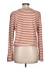 Kule 100% Cotton Stripes Brown Long Sleeve Turtleneck Size L - photo 2