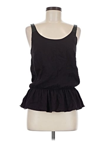 Aqua Sleeveless Silk Top (view 1)