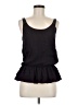 Aqua 100% Silk Black Sleeveless Silk Top Size M - photo 1
