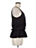 Aqua 100% Silk Black Sleeveless Silk Top Size M - photo 4