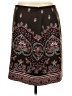 Ann Taylor LOFT Paisley Black Silk Skirt Size 12 - photo 2