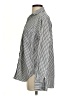 Unsubscribed 100% Cotton Stripes Silver Long Sleeve Button-Down Shirt Size XS - photo 5
