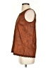 Hem & Thread 100% Polyester Brown Sleeveless Blouse Size S - photo 5