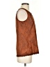 Hem & Thread 100% Polyester Brown Sleeveless Blouse Size S - photo 4