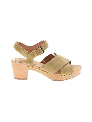 Madewell The Johanna Crisscross Clog Sandal in Suede (view 1)