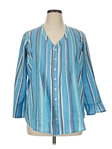 Roaman's 3/4 Sleeve Blouse (view 1)