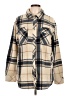 Thread & Supply 100% Polyester Plaid Gold Fleece Size M - photo 1