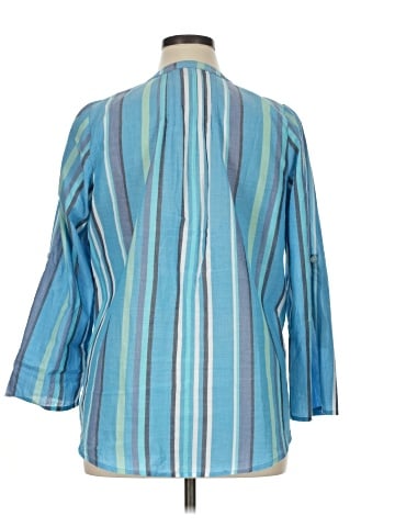 Roaman's 3/4 Sleeve Blouse (view 2)