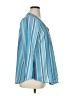 Roaman's 100% Cotton Stripes Blue 3/4 Sleeve Blouse Size 14W - photo 4