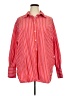 Gap 100% Cotton Stripes Red Long Sleeve Button-Down Shirt Size XXL (tall) - photo 1