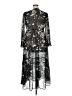 June + Vie 100% Polyester Graphic Floral Multi Color Gray Casual Dress Size 14 - photo 2