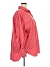 Gap 100% Cotton Stripes Red Long Sleeve Button-Down Shirt Size XXL (tall) - photo 4
