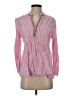 120% Lino Pink Long Sleeve Blouse Size S (estimated) - photo 1