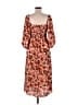 Sienna Sky 100% Polyester Paisley Brown Casual Dress Size M - photo 2