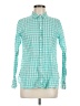J.Crew Checkered-gingham Teal Long Sleeve Button-Down Shirt Size 8 - photo 1
