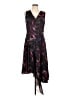 DKNY 100% Polyester Print Black Cocktail Dress Size 10 - photo 1