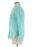 J.Crew Checkered-gingham Teal Long Sleeve Button-Down Shirt Size 8 - photo 5