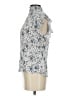 Adiva Blue Short Sleeve Blouse Size S - photo 5