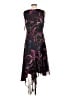 DKNY 100% Polyester Print Black Cocktail Dress Size 10 - photo 2