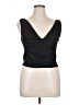 Aqua 100% Polyester Black Sleeveless Top Size XL - photo 1