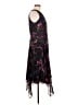 DKNY 100% Polyester Print Black Cocktail Dress Size 10 - photo 4