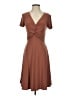 Kaileigh Solid Brown Cocktail Dress Size XS - photo 1