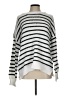 Pink Clover 100% Polyester Stripes Silver Pullover Sweater Size L - photo 1