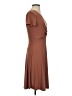 Kaileigh Solid Brown Cocktail Dress Size XS - photo 4