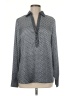 Etcetera 100% Polyester Polka Dots Gray Long Sleeve Blouse Size 6 - photo 1